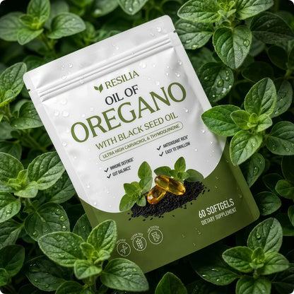 Resilia Oil Of Oregano Softgels with Black Seed Oil - 60 Softgels